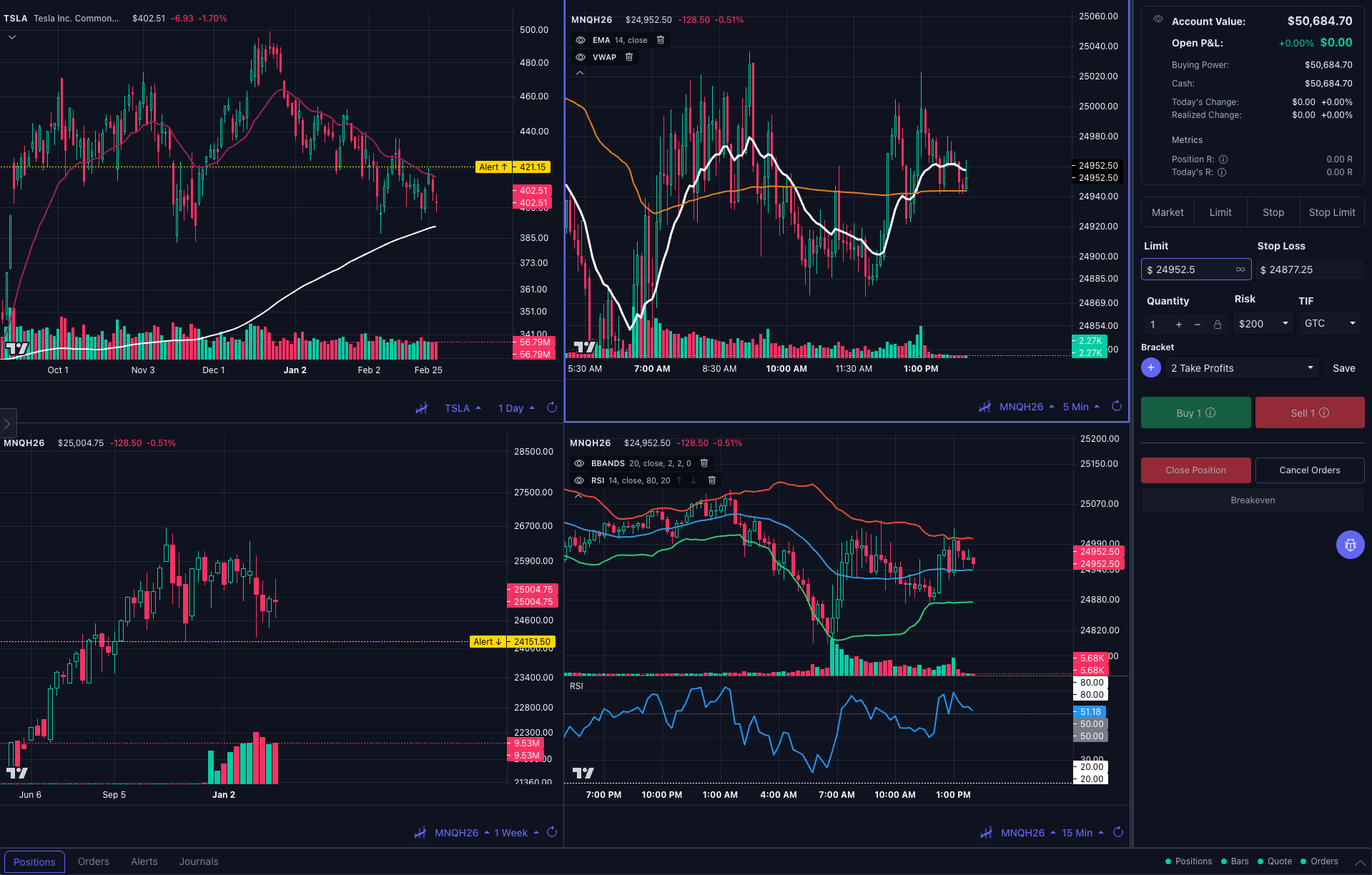 PrecisionTrader application overview